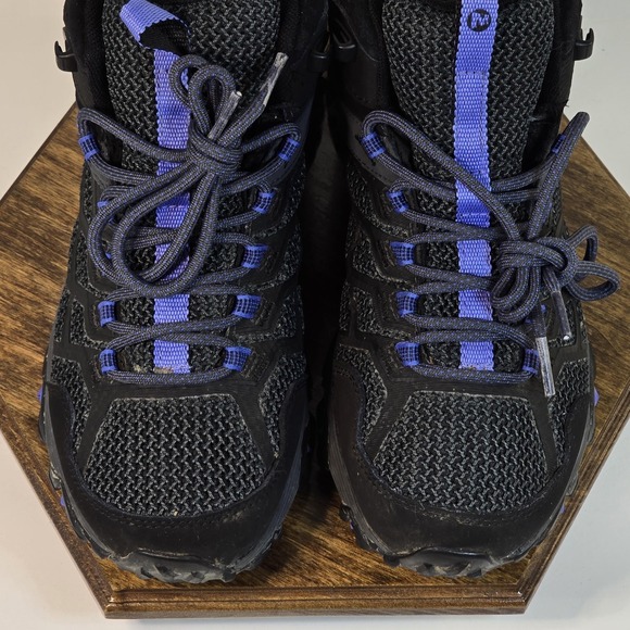 Merrell Hiking Shoes Womens Size 7 Black Vibram Gore-Tex Mid Trail Boots J77518 - Picture 3 of 10